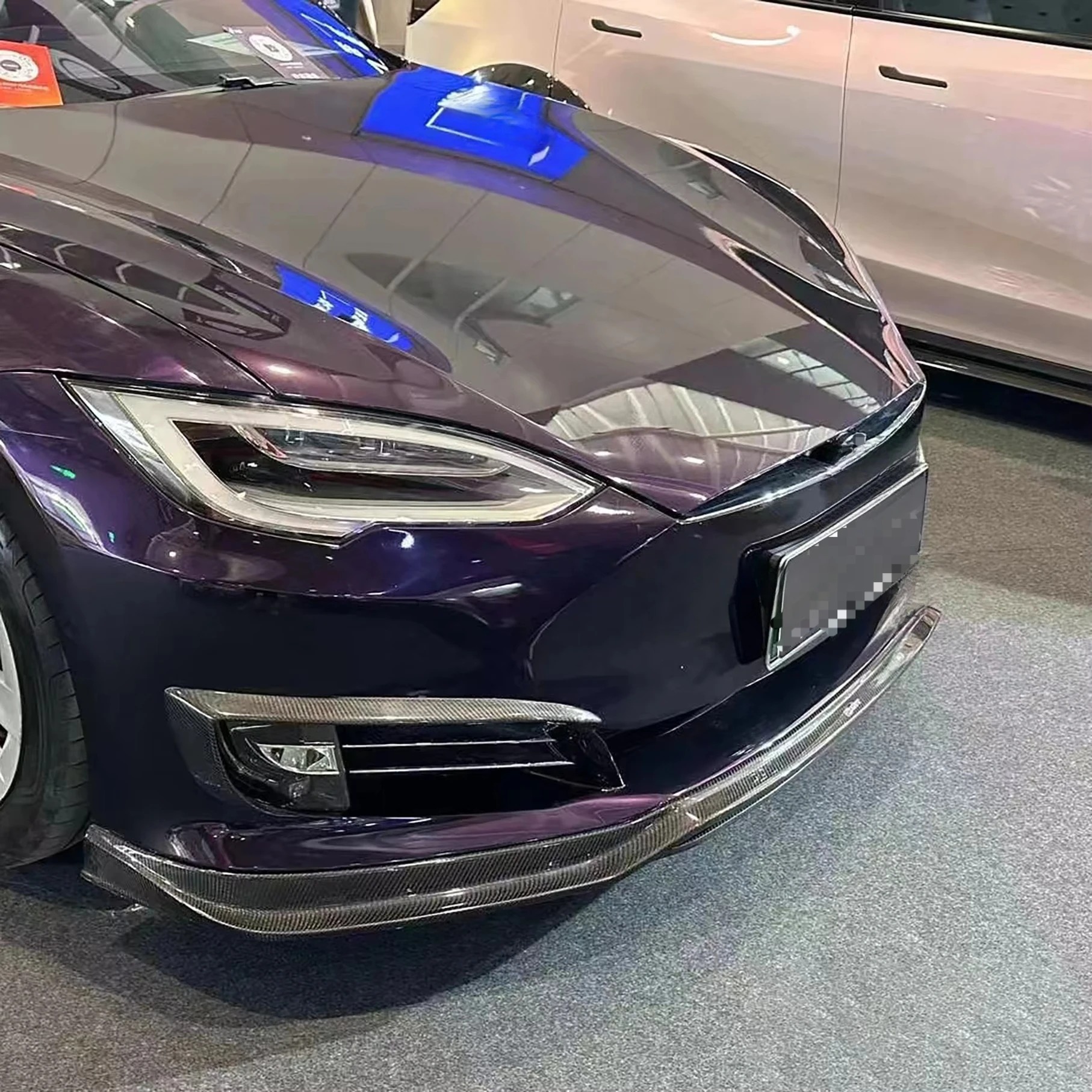 Suitable for S-type Dry Carbon Fiber Automotive Components Front Bumper Front Lip